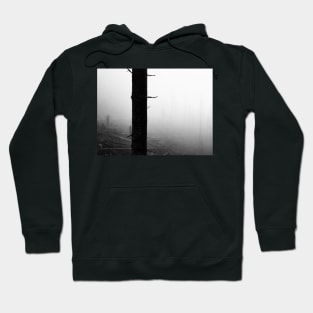 Misty forest black and white Hoodie